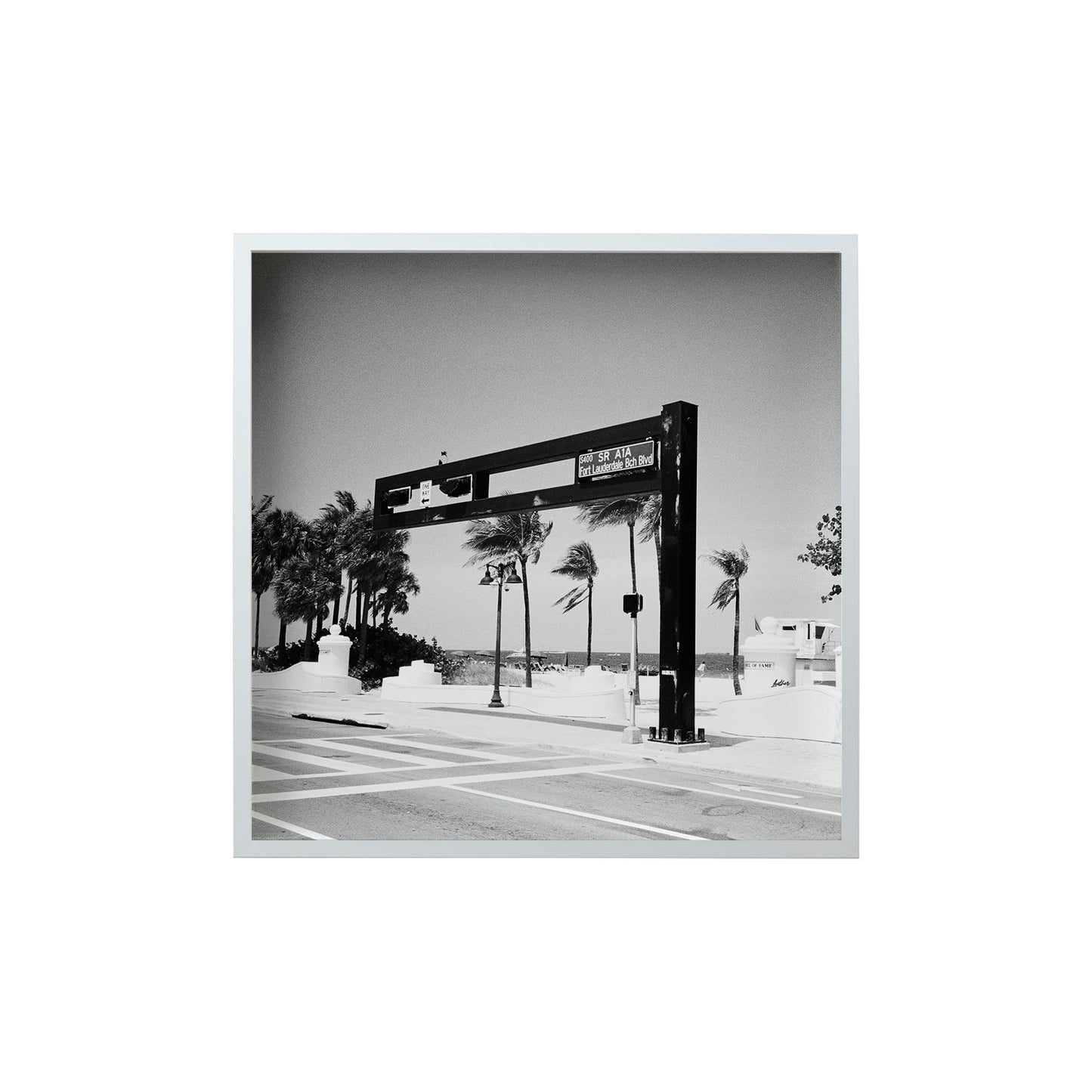 Square Signature Landmark Photograph Prints (B&W)