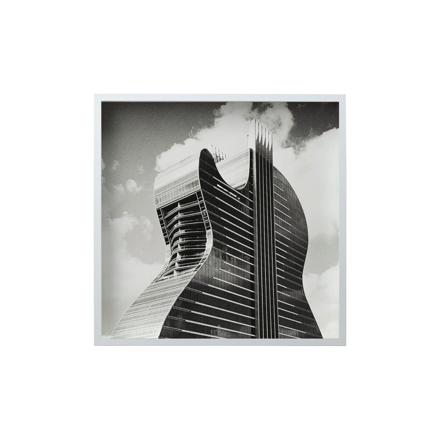 Square Signature Landmark Photograph Prints (B&W)