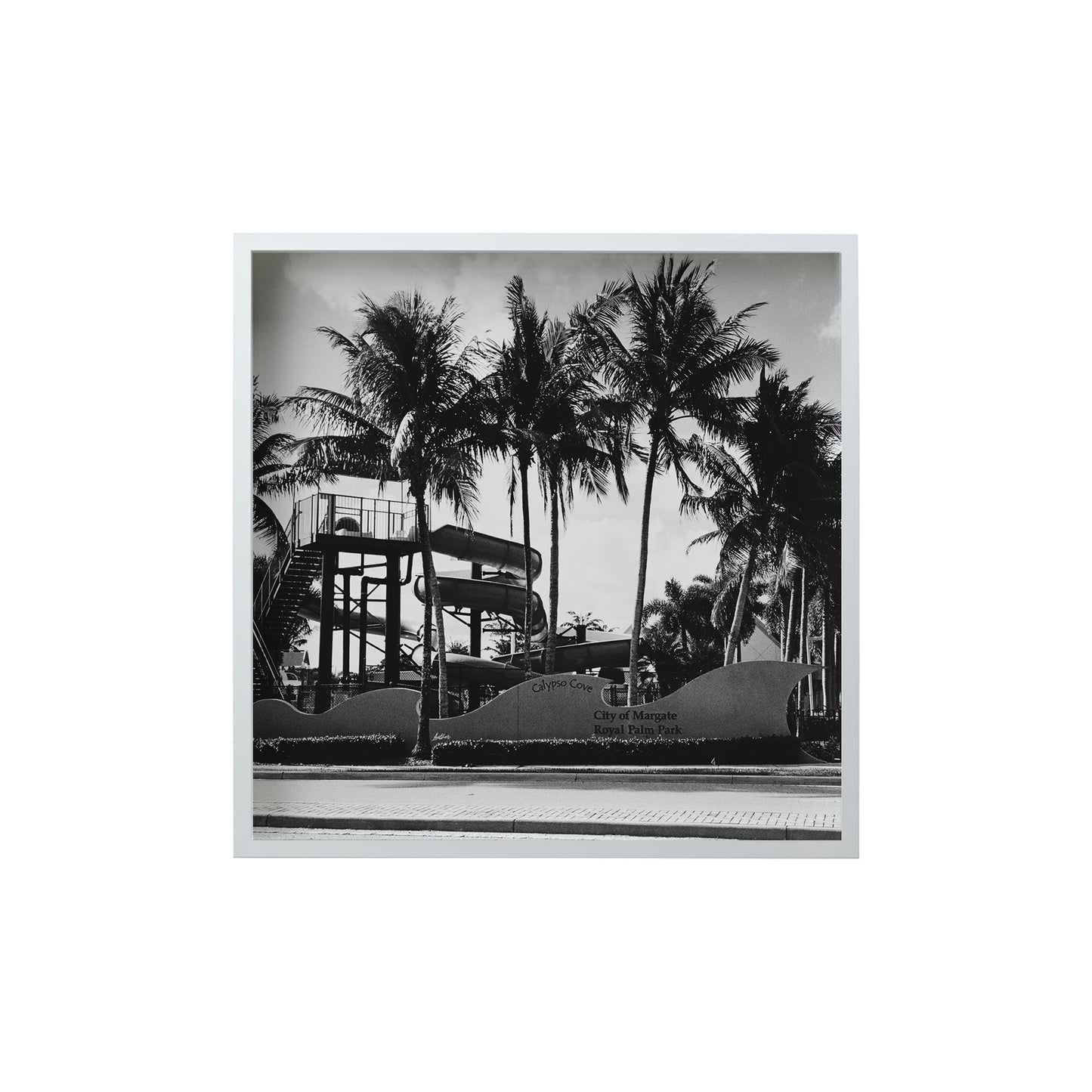 Square Signature Landmark Photograph Prints (B&W)