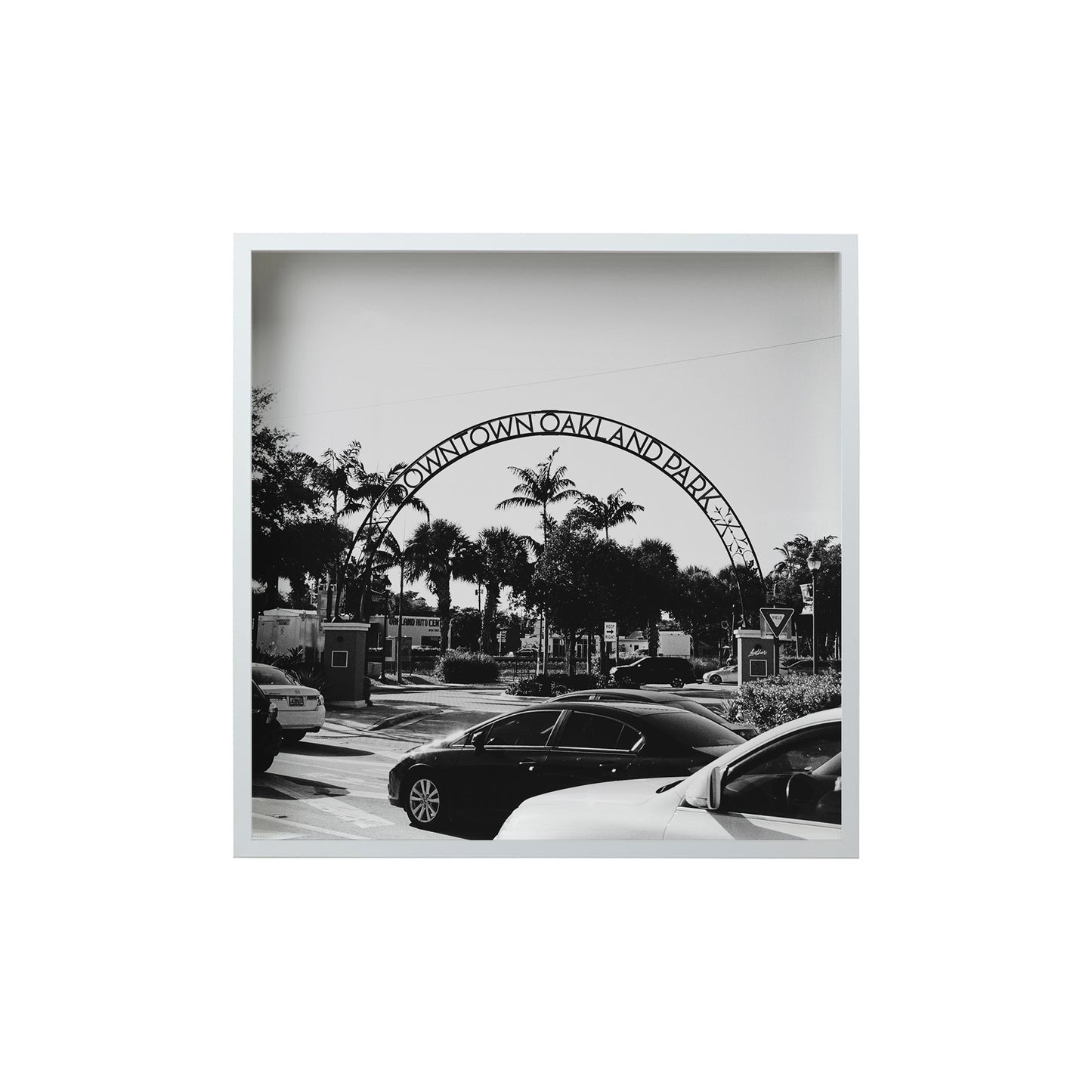 Square Signature Landmark Photograph Prints (B&W)