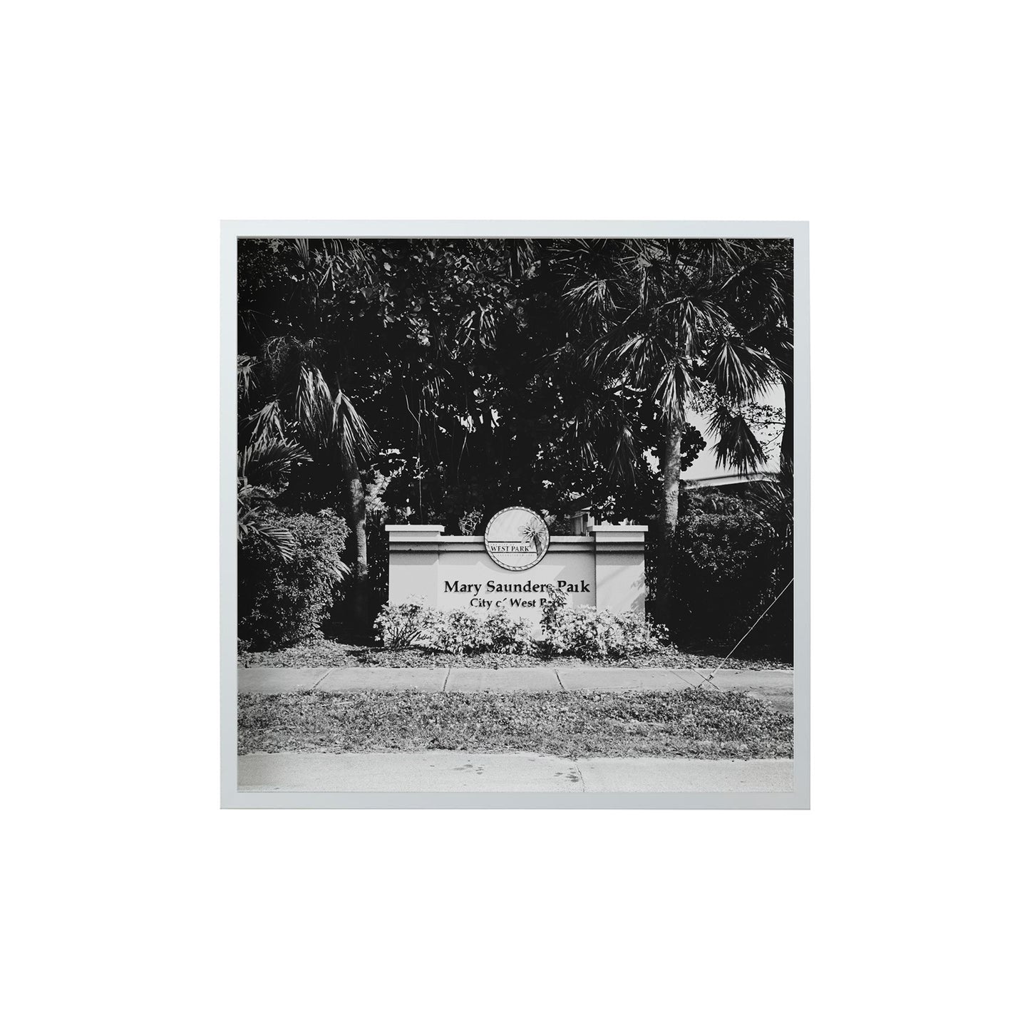 Square Signature Landmark Photograph Prints (B&W)