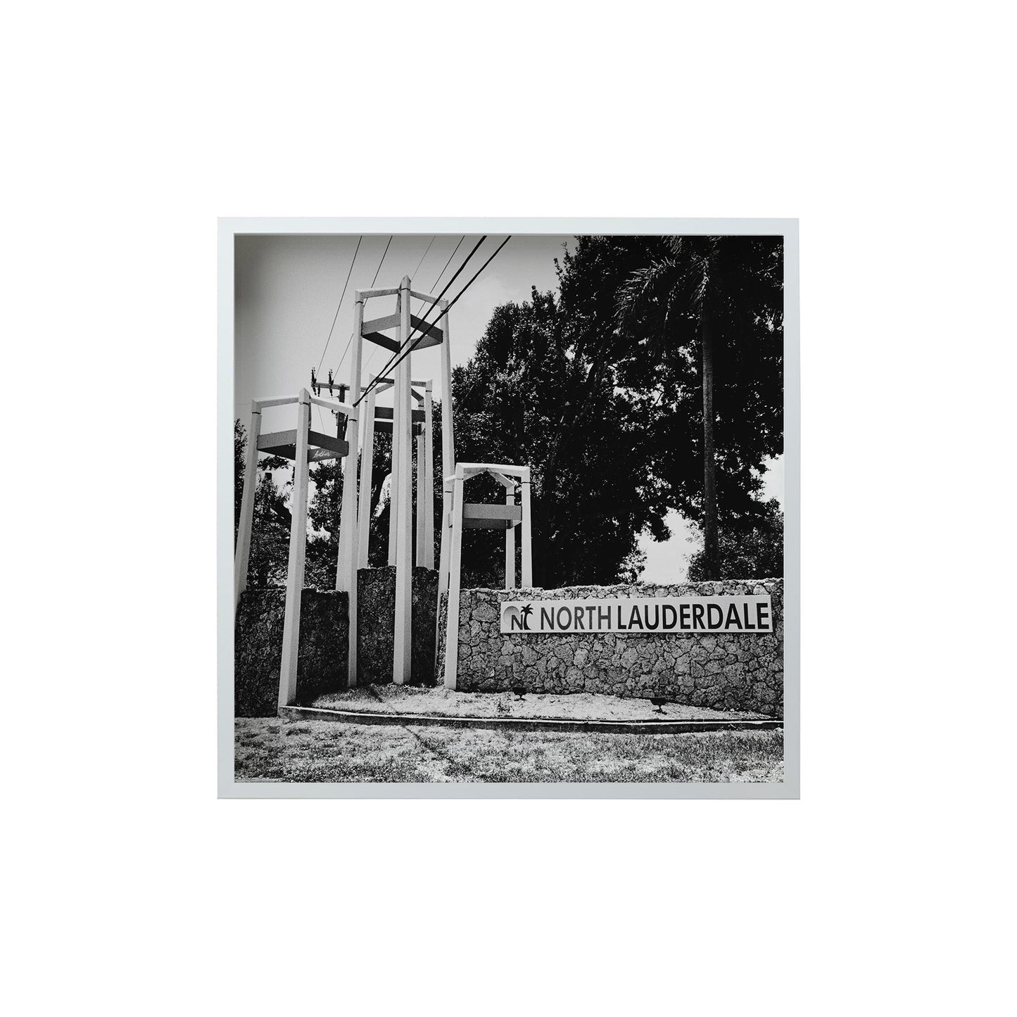 Square Signature Landmark Photograph Prints (B&W)