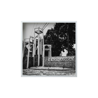 Square Signature Landmark Photograph Prints (B&W)