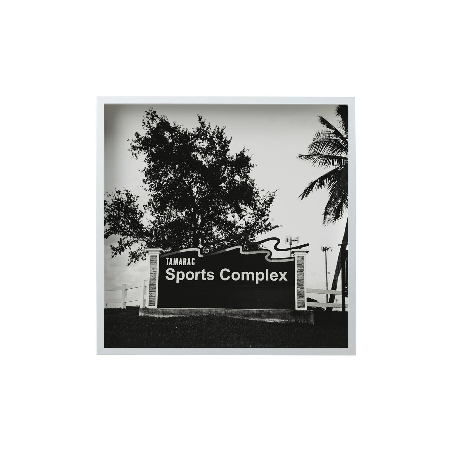 Square Signature Landmark Photograph Prints (B&W)