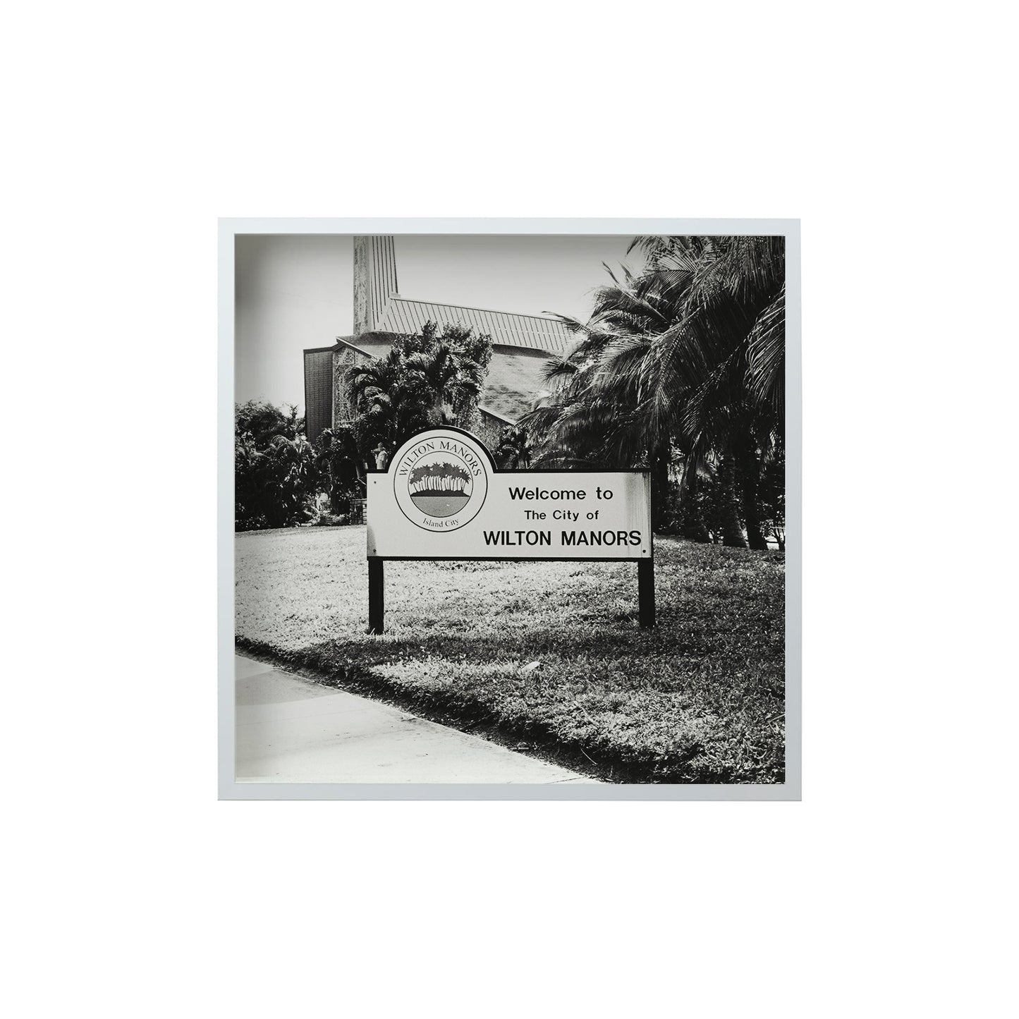 Square Signature Landmark Photograph Prints (B&W)