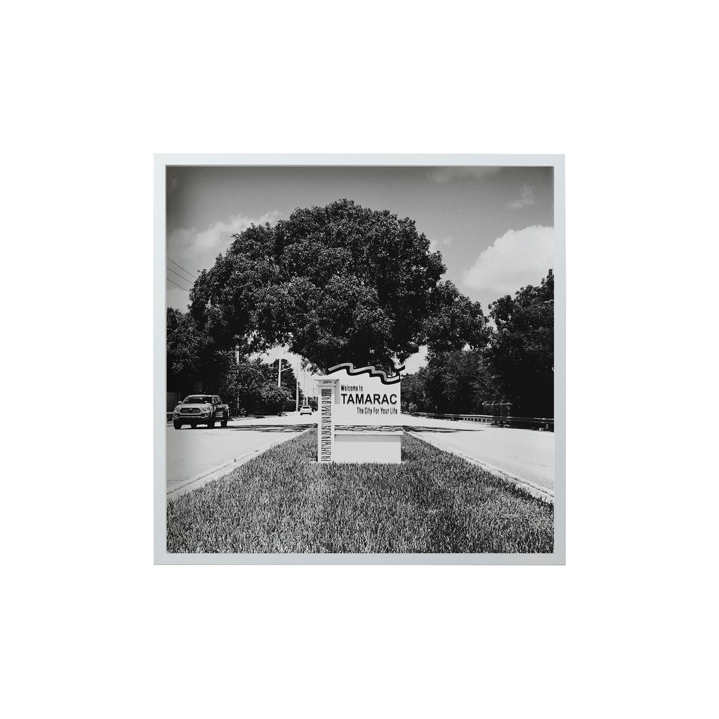 Square Signature Landmark Photograph Prints (B&W)