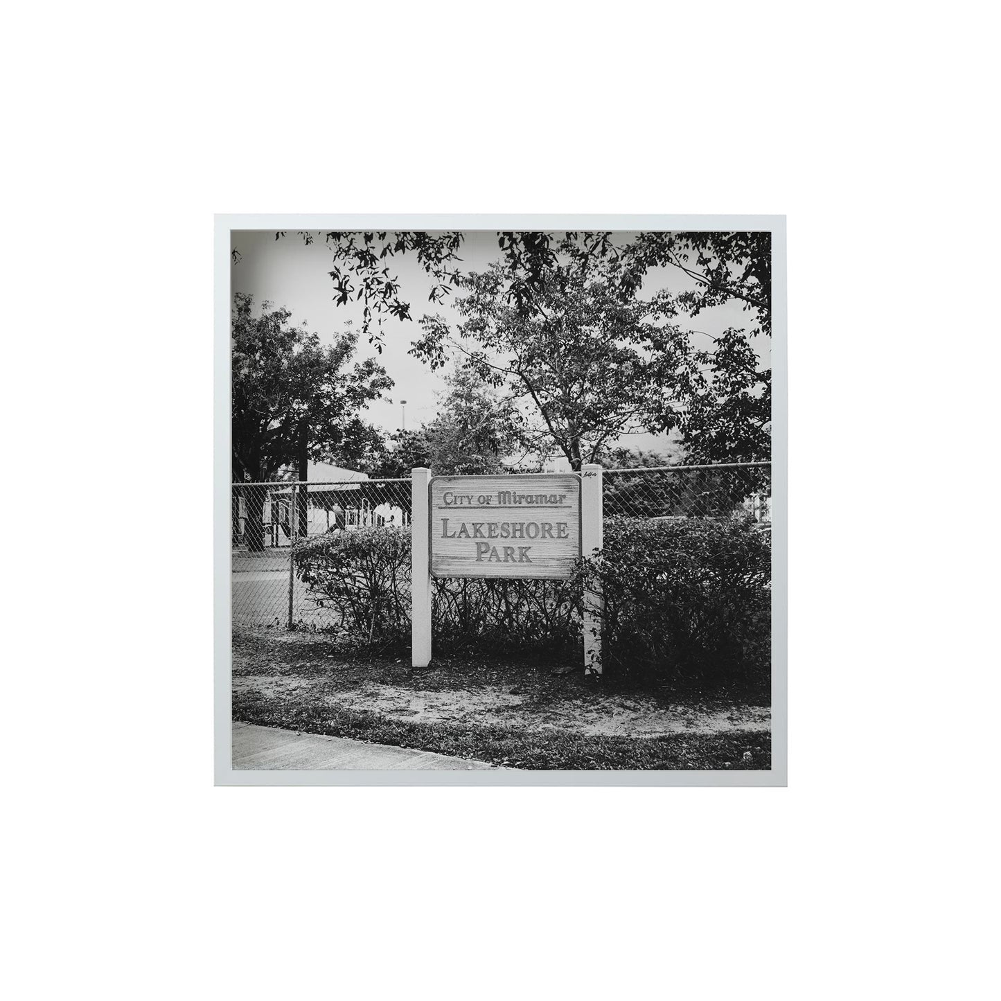 Square Signature Landmark Photograph Prints (B&W)