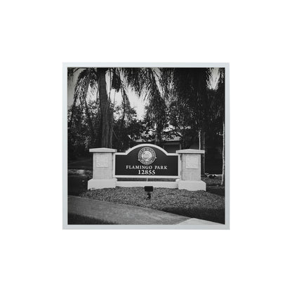Square Signature Landmark Photograph Prints (B&W)
