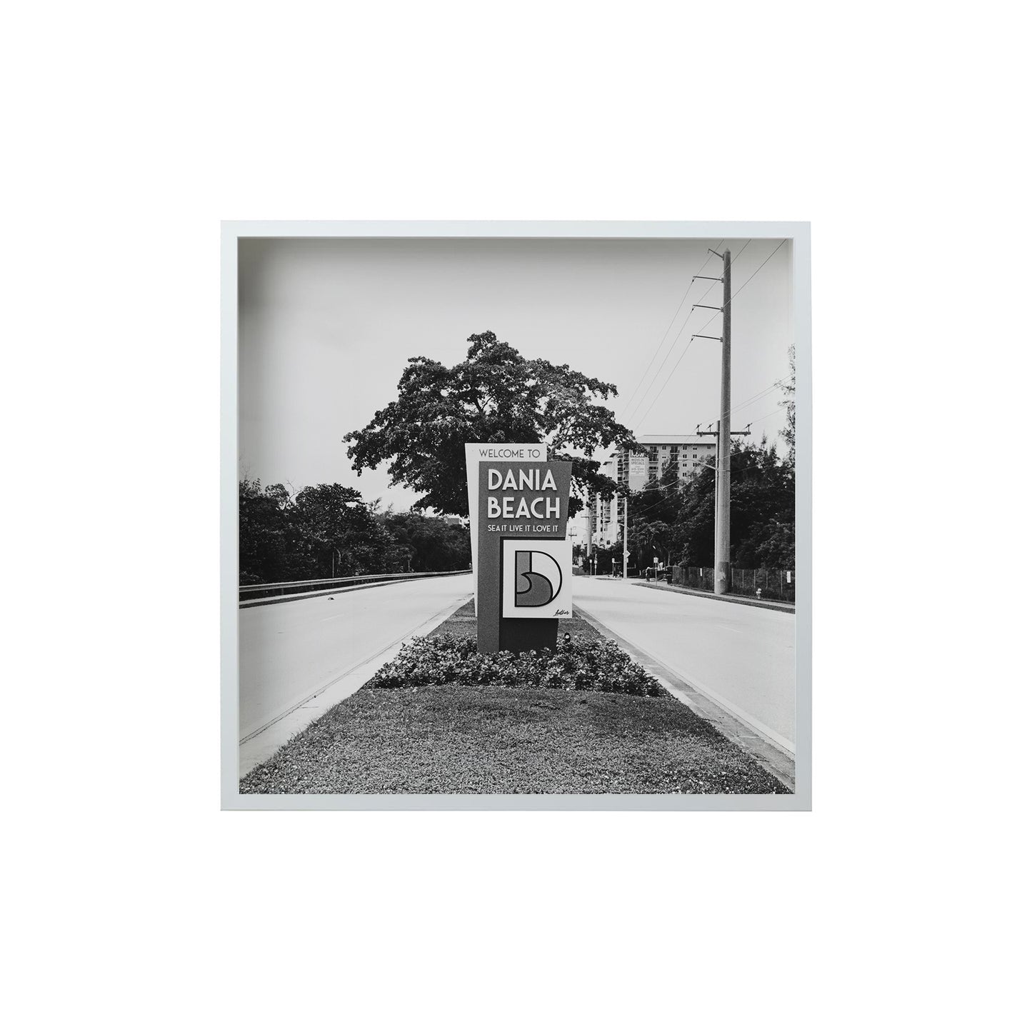 Square Signature Landmark Photograph Prints (B&W)