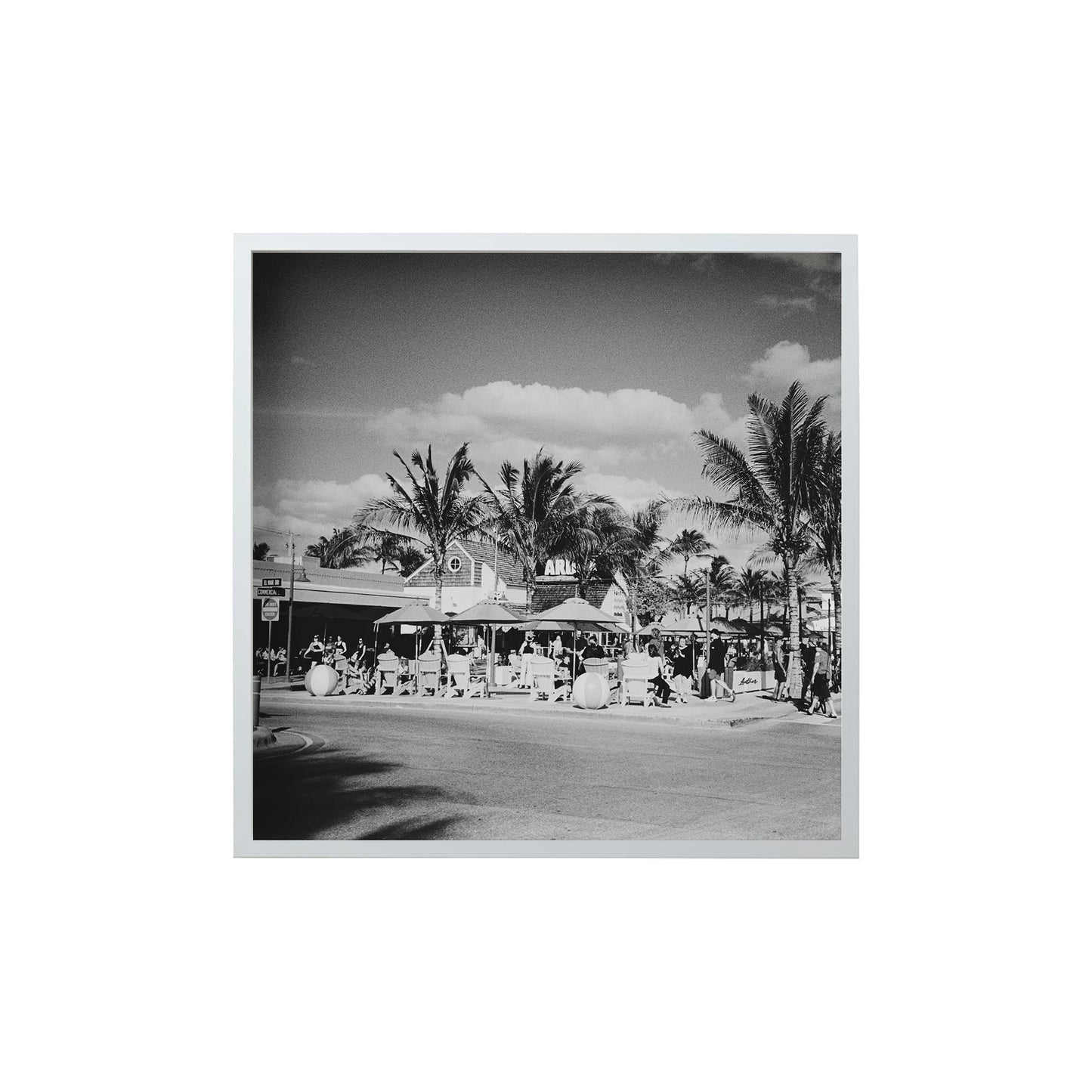 Square Signature Landmark Photograph Prints (B&W)