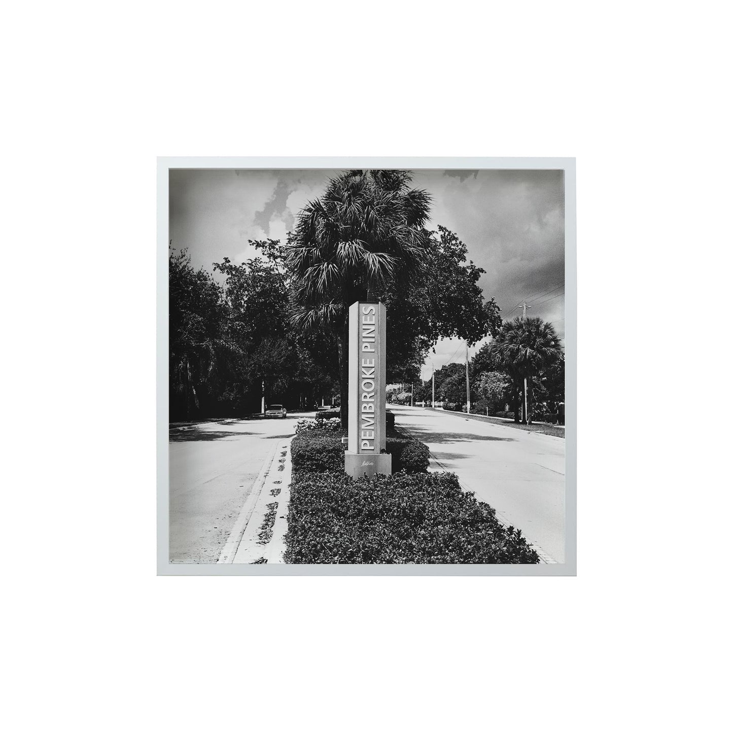 Square Signature Landmark Photograph Prints (B&W)